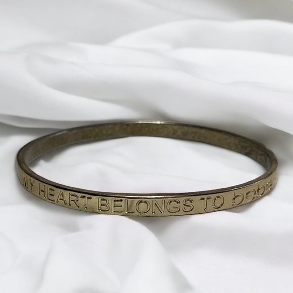 bebe Jewelry - 90s Y2K bebe Gold Bangle Bracelet